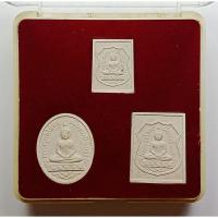 ราคา พระผงหลวงพ่อโสธร รุ่นกรมตำรวจ ปี 2543 ประสบการณ์ยอะมากๆ มาครบชุดสามพิมพ์แบบนี้หายากมากๆ สภาพสวย ไม่ผ่านการใช้ กล่องเดิม (43810946508)