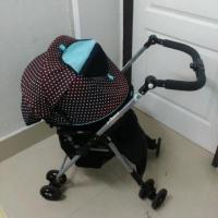 ราคา รถเข็นเด็กมือสอง Aprica รุ่น Chocolate 680 สีฟ้าดำลายจุด (1234308100)