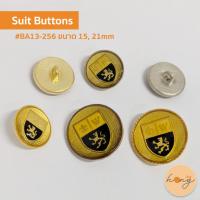 ราคา ✅กระดุมสูทโลหะขาสอย Suit Buttons #BA13-256 ขนาด 15MM, 21MM สีเงินและทอง [พร้อมส่งในไทย] (43417393761)