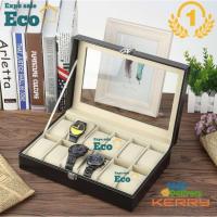 ราคา Alithai กล่องนาฬิกา กล่องเก็บนาฬิกาข้อมือ กล่องใส่นาฬิกา 3/6/10/12 เรือน ฝากระจก กล่องใส่เครื่องประดับ Leather Watch Box (28328423247)