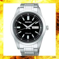 ราคา Seiko Selection Mechanical Automatic Men's Watch with Transparent Case Back and Day-Date Display, Water Resistant (10 ATM) - Silver (42952990796)