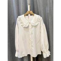 ราคา เสื้อคอปกระบายแขนพองสุด ๆ เกาหลี 2 มือ (25735974173)