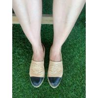 ราคา Chanel Espadrilles หนังแกะ นุ่มมาก สำหรับคน Size 38.5 = ยาว 24.5 แท้จาก Shop มีถุงผ้าคะ (40322739073)