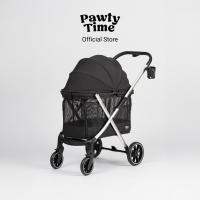 ราคา Pawty Time รถเข็นสัตว์เลี้ยง รถเข็นหมาแมว รุ่น Joya Air สี Midnight ระบายอากาศดี พับอัตโนมัติ เบา รับน้ำหนักได้ 30 กก. (49357244169)