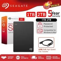 ราคา Seagate External HDD Hard Drive 1TB 2TB ฮาร์ดไดรฟ์ภายนอก Black USB 3.0 Slim Portable Harddisk ฮาร์ดดิสพกพา PC Laptop (57459036381)