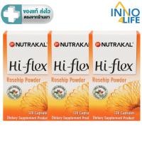 ราคา (แพค 3 ขวด) Nutrakal Hi-flex นูทราแคล ไฮ-เฟล็กซ์ ผลิตภัณฑ์เสริมอาหาร ผงโรสฮิป จาก Denmark 120 แคปซูล [inno] (24811769793)