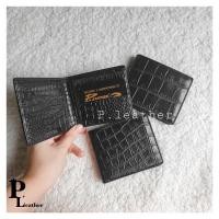 ราคา P.Leather กระเป๋าหนัง จระเข้แท้ทั้งใบ กระเป๋าสตางค์หนัง ใบสั้น Crocodilewallet งานคุณภาพ (3853658658)