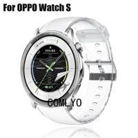 ราคา สําหรับ OPPO Watch S สายนาฬิกาอัจฉริยะ TPU Clear Sports สายรัดข้อมือแบบนุ่มผู้หญิงผู้ชาย Band (47105098279)