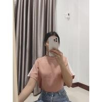 ราคา เสื้อคอกลม ผ้าชีฟอง สีโอรส (9720082023)