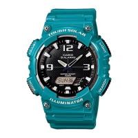 ราคา Casio Standard นาฬิกาข้อมือผู้ชาย สายเรซิ่น รุ่น AQ-S810WC-3A - สีฟ้าเขียว (945871654)