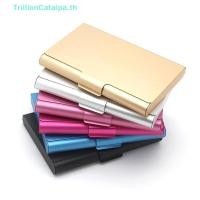 ราคา ThrillionCatalpa Creative Business Card Case อลูมิเนียมอัลลอยด์ผู้ถือบัตรกล่องโลหะบัตรเครดิตผู้ชายธุรกิจผู้ถือบัตรกระเป๋าสตางค์โลหะ TH (53208462497)