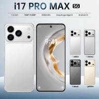 ราคา ต้นฉบับ i17 pro max 7.3 นิ้ว 16GB + สมาร์ทโฟน Android การ์ดคู่ 1TB (55901097324)