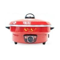 ราคา HANABISHI กระทะไฟฟ้า รุ่น EP-104 ขนาด 10 นิ้ว ฮานาบิซิ กระทะหล่อ สีแดง (9093623065)