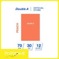 ราคา Double A สมุดรายงาน A4 70 แกรม 30 แผ่น หน้าปกสี Peach จำหน่าย 12 เล่ม (28928472749)