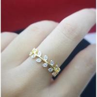 ราคา แหวนมงคลใบมะกอกประสบความสำเร็จฝังเพชรชุบทองแท้ มี3ขนาด (5294259703)