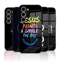 ราคา SAMSUNG เคสกระจกกันกระแทกสําหรับSamsung Galaxy S23plus S22plus S24fe S24plus S25plus Drop-proofปกหลังพร้อมกรอบซิลิโคนอ่อนนุ่มป้องกันกล้องScratch-Resistant Secure Fit (44657244850)
