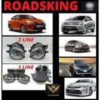 ราคา TOYOTA VIOS / WISH / CAMRY / ALTIS / YARIS / REVO FOG LAMP LIGHT HIGH POWER SUPER LED GLASS MATERIAL (52704658348)