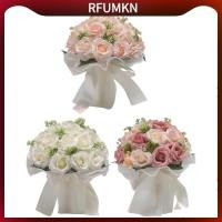 ราคา [rfumkn] ช่อดอกไม้แต่งงานเจ้าสาว Tosing Bouquet Decor ช่อเพื่อนเจ้าสาววันวาเลนไทน์ (43729829635)