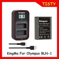 ราคา KingMa For Olympus BLN1 Battery (1140mAh) + LCD Dual USB charger for Olympus E-M1 E-M5 E-M5II E-P5 PEN-F (20490454181)