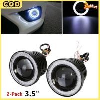 ราคา COD ไฟตัดหมอก LED ดวงตานางฟ้า, ไฟตัดหมอกอเนกประสงค์สำหรับรถยนต์ SUV สีขาวใหม่12V 1*3.5" (56357931920)