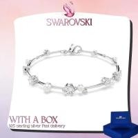 ราคา เครื่องประดับเงินแท้ S925 สร้อยข้อมือมุกคริสตัลสีขาว Swarovski Constella (57808937004)