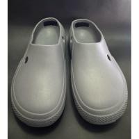 ราคา Crocs หุ้มส้น มือสอง ของแท้!! สภาพดี 95% สีเทา ขนาด 42 ยาว27cmวัดใน (40011633564)