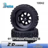 ราคา ZD ยาง 1/10, ยางสำหรับสนามแข่งระยะสั้น, ยางสำหรับทุกสภาพพื้นผิว Φ110*45มม. รุ่น RC 10042 1/10, (50309035760)