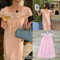 ราคา Alice ♥︎ ⭐️แนะนำ⭐️ KOREA STYLE DRESS งานป้ายเกาหลี เดรสสไตล์แม่ชม คอแต่งลูกไม้ปักดอก แขนตุ๊กตา (29154418793)
