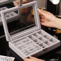ราคา เอสจีเอ็ม กล่องเครื่องประดับกระจกเครื่องประดับแก้วสินสอดทองหมั้นกล่องเครื่องประดับต่างหูสร้อยคอแหวนกล่องเก็บ (57958796842)