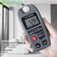 ราคา AEROGEM เครื่องวัดความสว่าง เครื่องวัดความสว่าง เครื่องวัดแสงความแม่นยําสูง Lux Meter, Pocket Digital 0-200000 Lux LCD Photometer Spectrometer เครื่องมือ (27383743007)