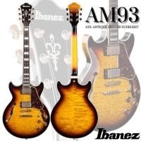 ราคา กีตาร์ไฟฟ้า Ibanez Artcore series hollow body รุ่น AM93-AYS (Antique Yellow Sunburst) (9798503844)