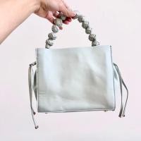 ราคา กระเป๋า ZARA CITY BAG WITH BEAD HANDLE แท้ (22066932311)