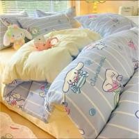ราคา ชุดผ้าปูที่นอนสีฟ้า ลายการ์ตูนน่ารักๆ ครบเซต 6 ชิ้น (24273975064)
