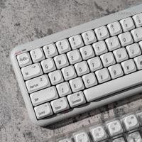 ราคา keycap ใส sa keycap Mac Apple Style Keycap MO Mechanical Keyboard Ball Cap Minimalist สีขาว PBT Sublimation 61 68 75 87 98 100 (46209561931)