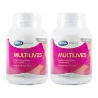 ราคา Mega We Care Multilives เสริมสร้างผิวพรรณ (30 แคปซูล) x 2 ขวด (181035357)