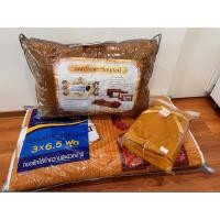 ราคา ชุดเครื่องนอน ถวายพระภิกษุสงฆ์ ยี่ห้อ Sweet Dreams ชุด 3 ชิ้น หมอนหนุนพร้อมปลอก + ผ้าห่มขนหนู ขนาด 60"x80"+ ที่นอนเสื่อ (26413993360)