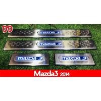 ราคา ชายบันไดมีไฟ กันรอยบันได ชายบันได LED สีฟ้า Mazda 3 2014 (1593500735)