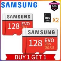 ราคา 【ซื้อ 1 แถม 1】Samsung Micro SD Cards Memory card EVO PLUS 32GB/64GB/128GB Class10 แถม Adapter 4.9 (5830707012)