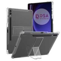 ราคา เคส Samsung Tab S10 FE/Tab S10 Lite/Tab S10 Plus/Tab S10 FE Plus / Casing Samsung Tab S10 Lite FE Plus FE+ S10+ Silicone Anti Crack Stand Softcase TPU Casing Clear Black With Slot Pen (48657390009)