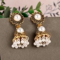 ราคา ต่างหูระย้า ประดับมุก ดอกไม้ ขนาดใหญ่ สไตล์อินเดีย วินเทจ สีทอง เครื่องประดับ สําหรับผู้หญิง (23458940899)