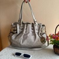ราคา MK Micheal Kors แท้ ฐาน 14 นิ้วสูง 10 นิ้ว หนังแท้ สภาพดี มีร่องรอบใช้งานทั่วไป โดยรวมสวยถือได้ สะพายได้ (24681377908)