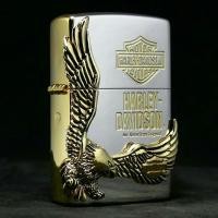 ราคา Zippo HDP-17 Harley Davidson - Eagle (Silver-Gold) ของแท้ รับประกันตลอดชีวิต (17514057954)