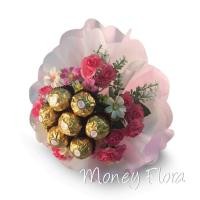 ราคา ช่อเฟอเรโร่ รอชเช่อ 7 ลูก กุหลาบสีชมพู (126757753)
