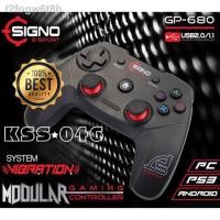 ราคา ✻♚❈✨ลดราคาพิเศษ JOYSTICK SIGNO GP-680 [PC/PS3/ANDROID] (BLACK) จอยเกมส์ ของแท้ 100% มีประกันศูนย์ 2 ปีเต็ม (11945959692)