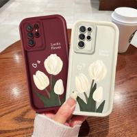 ราคา SAMSUNG สีขาวทิวลิปดอกไม้เคสโทรศัพท์สําหรับSamsung Galaxy S21 Ultra S22 Ultra S24 Ultra S24 Plus S30 Ultra J2 Prime J4 Prime J4 Plus J6 Plus J6 Prime J7 Primeกันกระแทกโทรศัพท์มือถือ (46457119813)