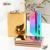 ราคา BELLEZ ขวดสะโพก, ขวดเหล้าสแตนเลส Electroplated, คุณภาพสูงแบบพกพา 8oz Leakproof Whisky Flagon (48308426574)
