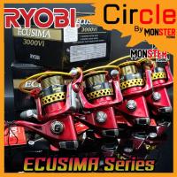 ราคา รอกสปินนิ่งเรียวบิ RYOBI ECUSIMA 1000Vi/2000Vi/3000Vi/4000Vi/6000Vi/8000Vi (RED) (14302857157)