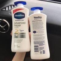ราคา Made in USA แท้​ Vaseline Intensive​ ​Care​ Advanced​ Repair​ ​Unscented​ Lotion​ 600​ ml. (4039991505)