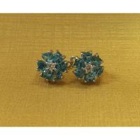 ราคา Aunya Jewelry ต่างหูพลอยแท้ บลูโทพาส (Blue Topaz Earrings) (4069345831)