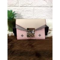 ราคา New✨MCM Patricia Trifold Wallet in Color Block Leather กระเป๋าเงินใบเล็กสามพับ (4058921316)